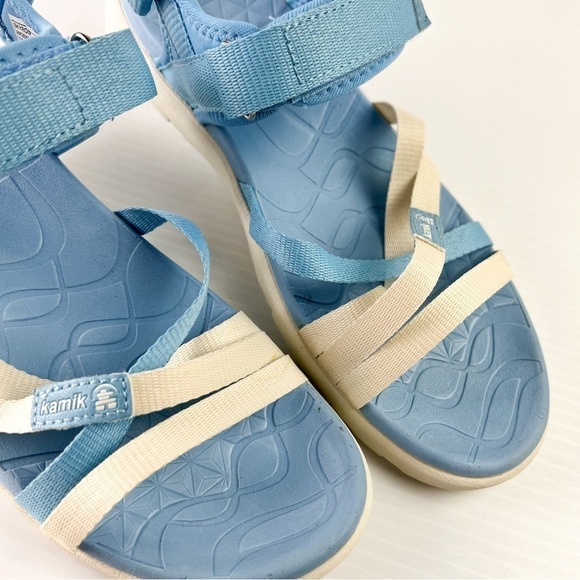 Kamik sandals womens 9 Skyros Blue Hook Loop Strap Lightweight Waterproof - Picture 4 of 10